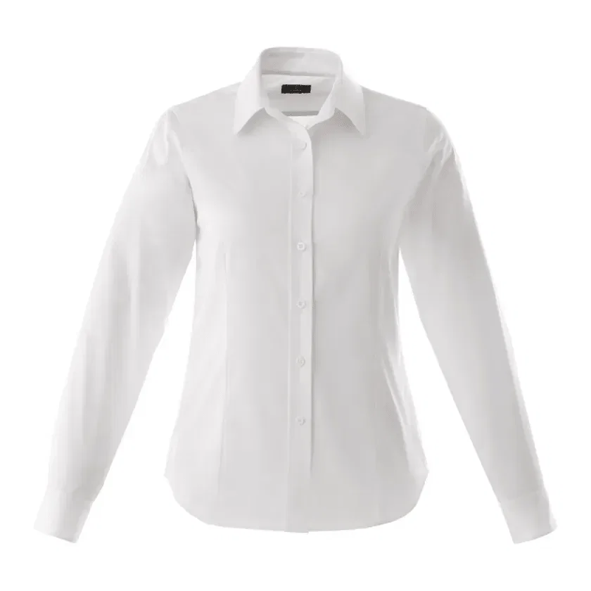 Custom Branded Wilshire Long Sleeve Button-Up Shirt for Women — view 3