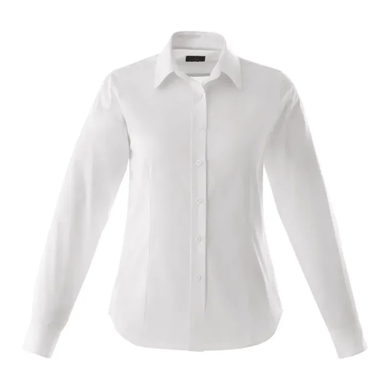 Custom Branded Wilshire Long Sleeve Button-Up Shirt for Women — view 3