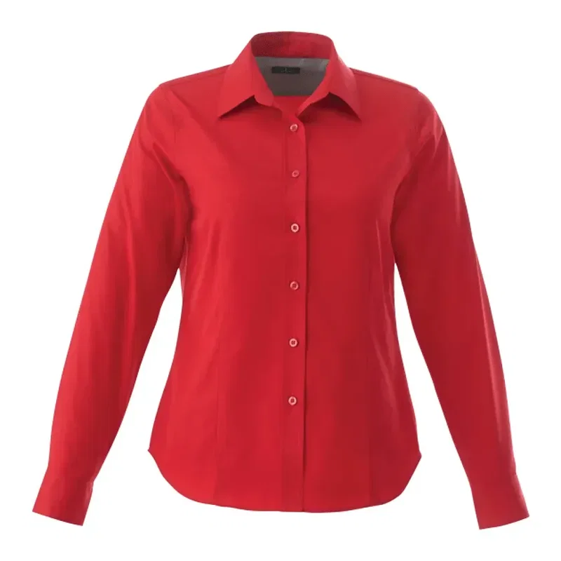Custom Branded Wilshire Long Sleeve Button-Up Shirt for Women — view 7