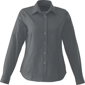 Custom Branded Wilshire Long Sleeve Button-Up Shirt for Women