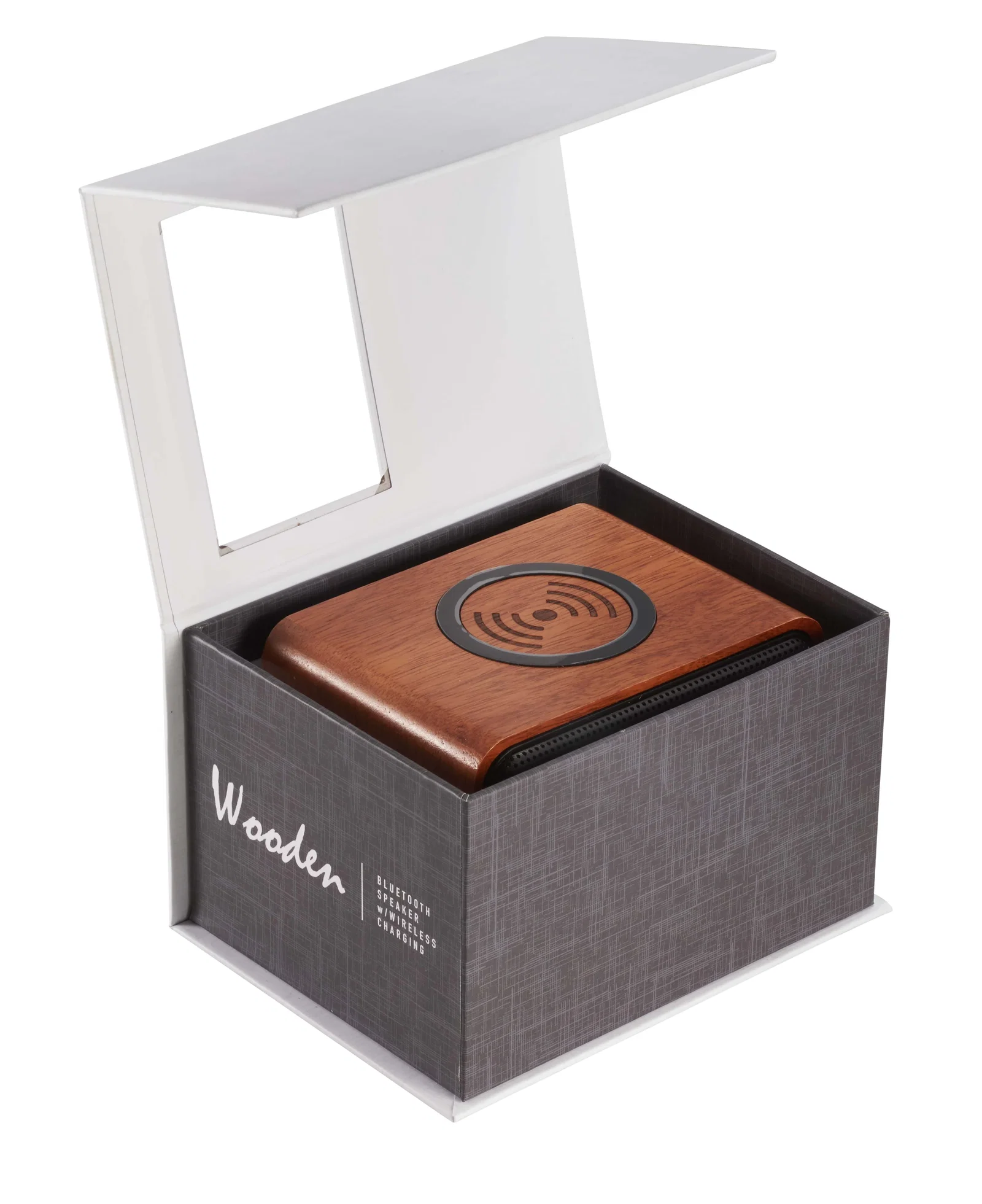 Custom Wood Bluetooth Speaker and Wireless Charging Pad — view 15
