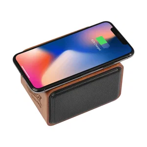 Wood Bluetooth Speaker and Wireless Charging Pad