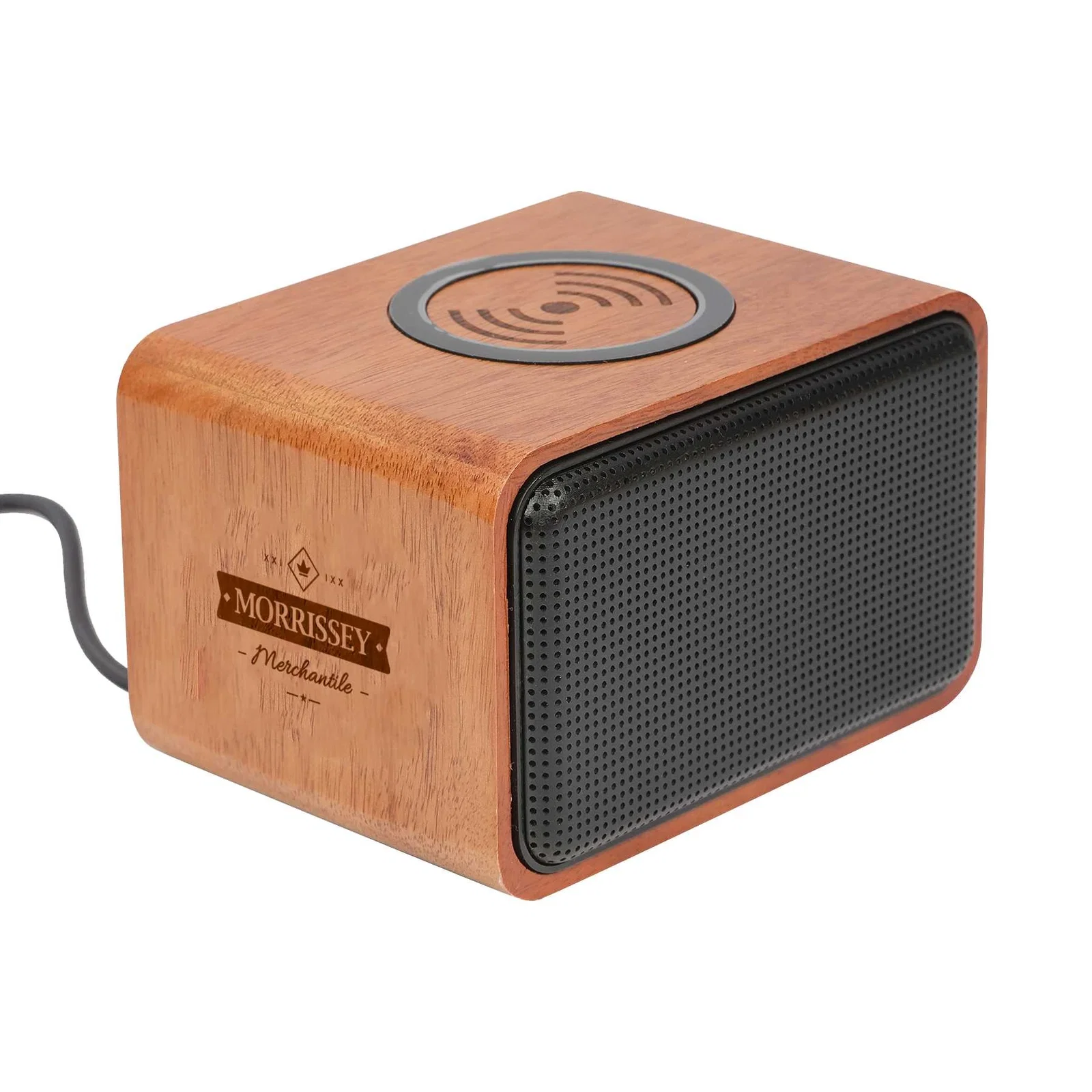 Custom Wood Bluetooth Speaker and Wireless Charging Pad — view 25