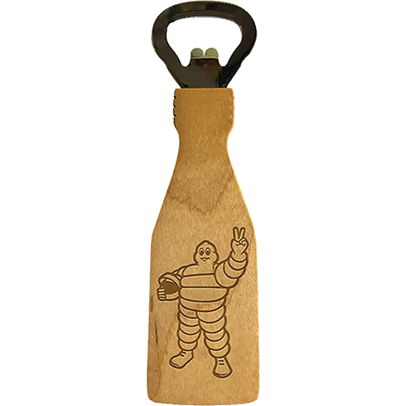 Wood Bottle Opener Bottle Profile — view 2
