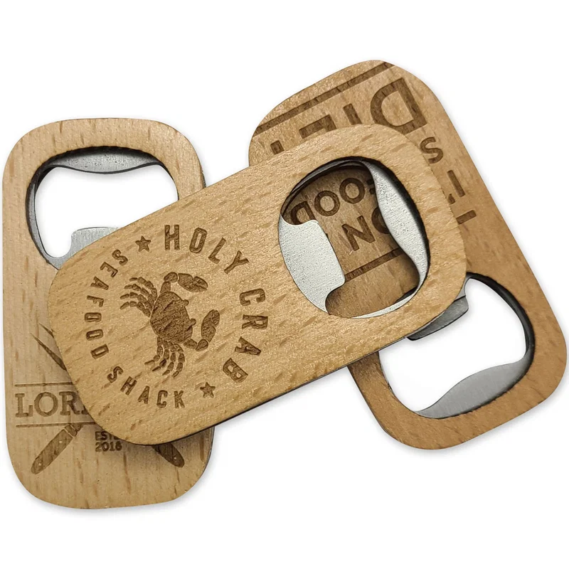 Wood Bottle Opener Mini — view 3
