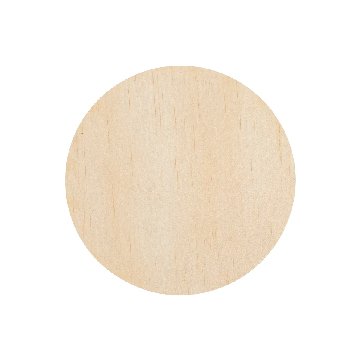 Circular drink mat shown beneath a glass