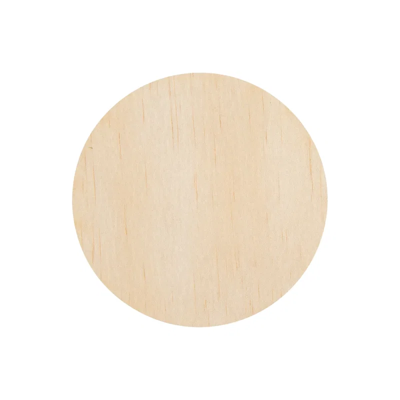 Circular drink mat shown beneath a glass