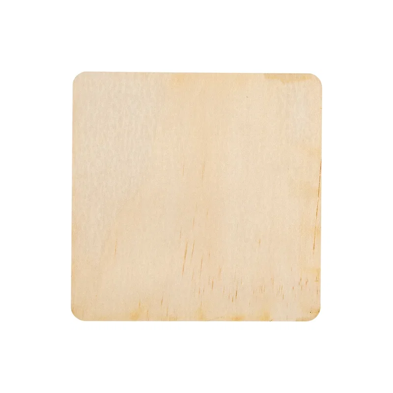 Grain detail across the face of the square coaster