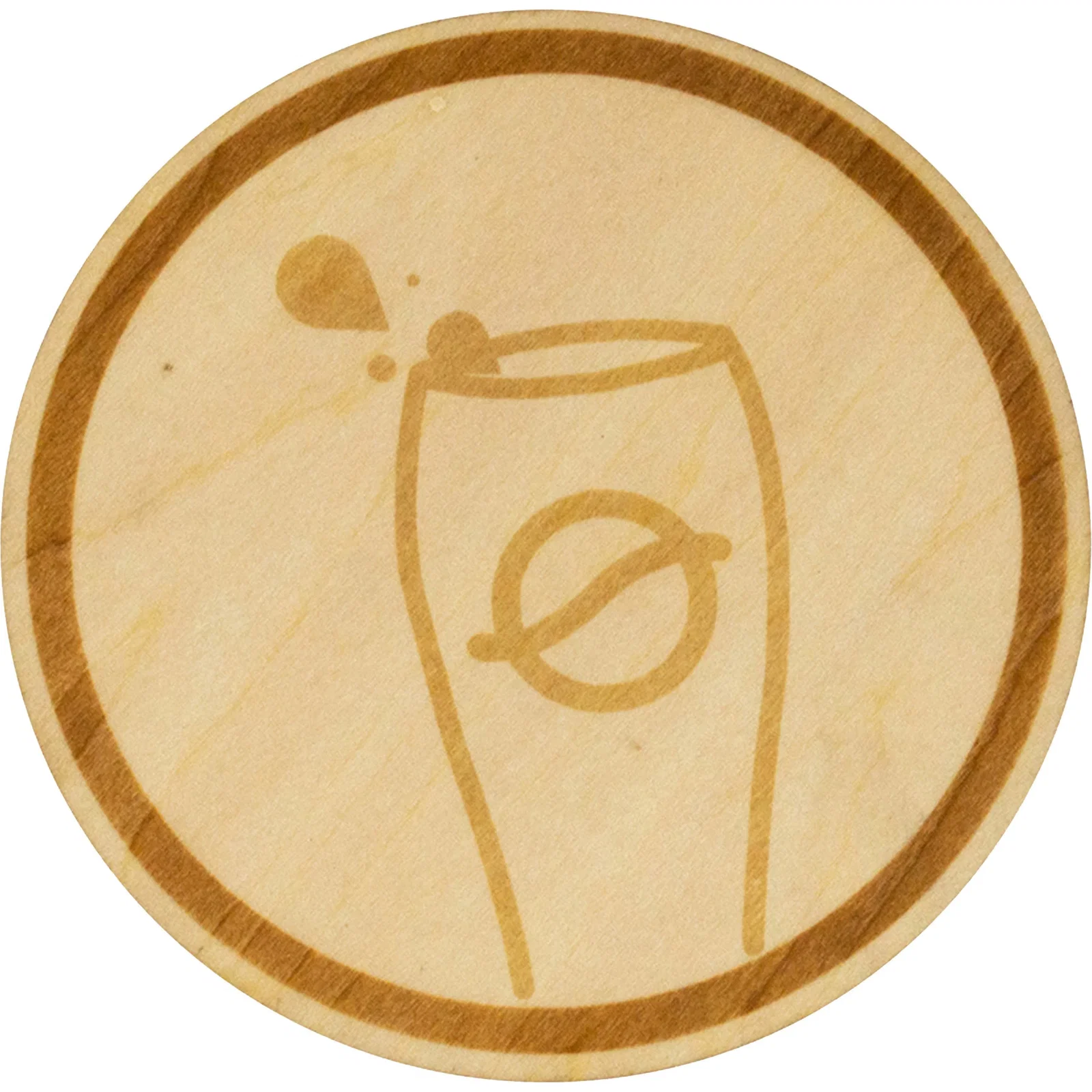 Wood Coasters: Round — view 3