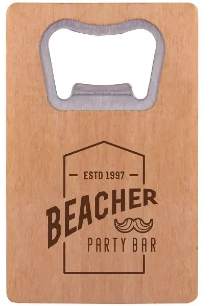 Wood Credit Card Bottle Opener