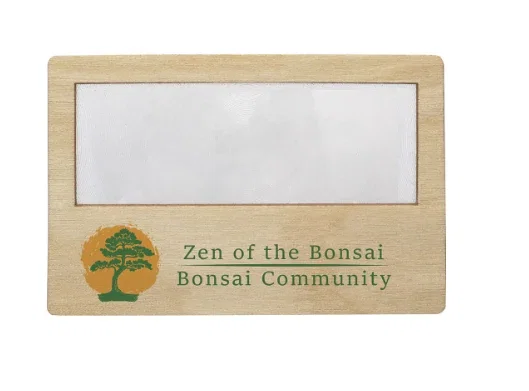 Wood Credit Card Magnifier
