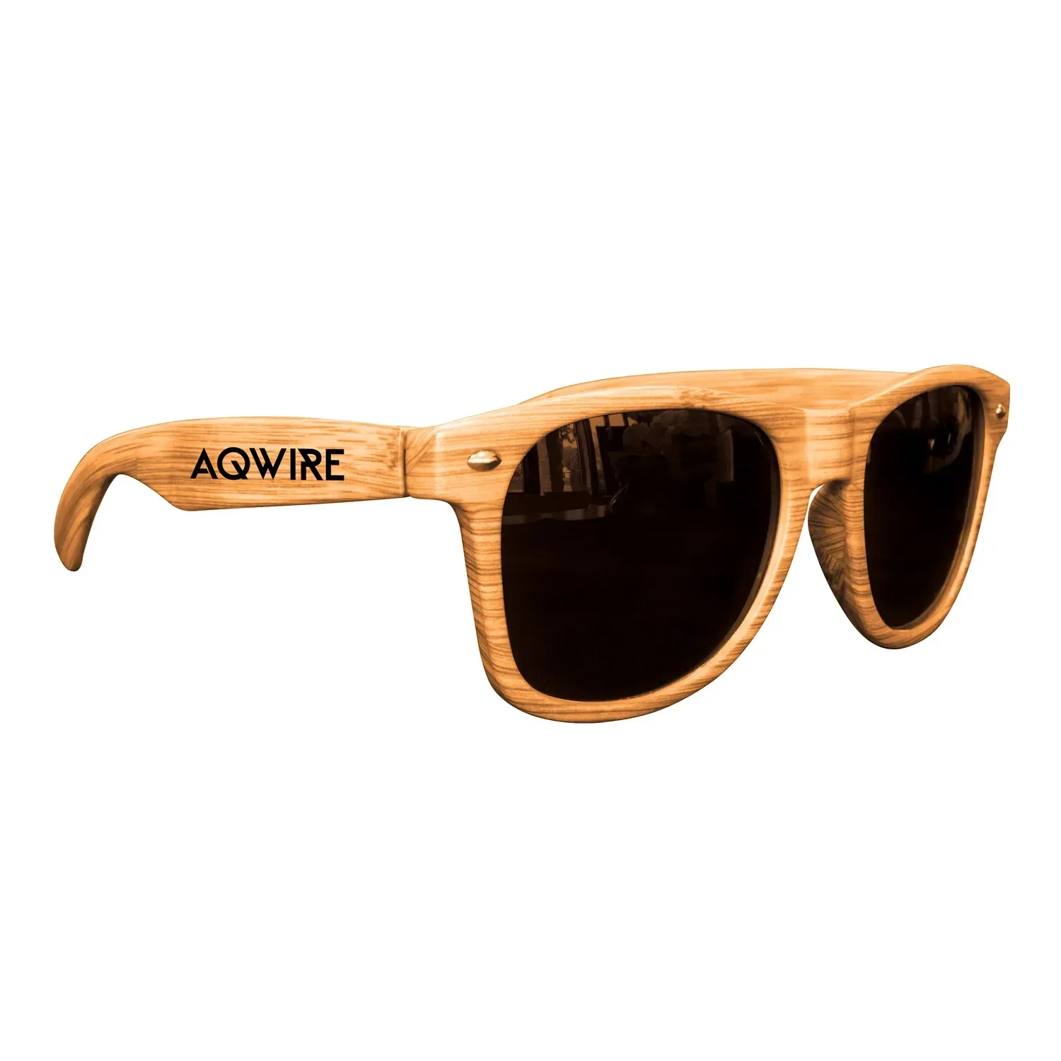 Personalized Wood Grain Sunglasses — view 2