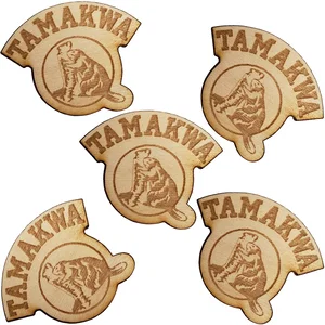 Laser-Engraved Wood Lapel Pin