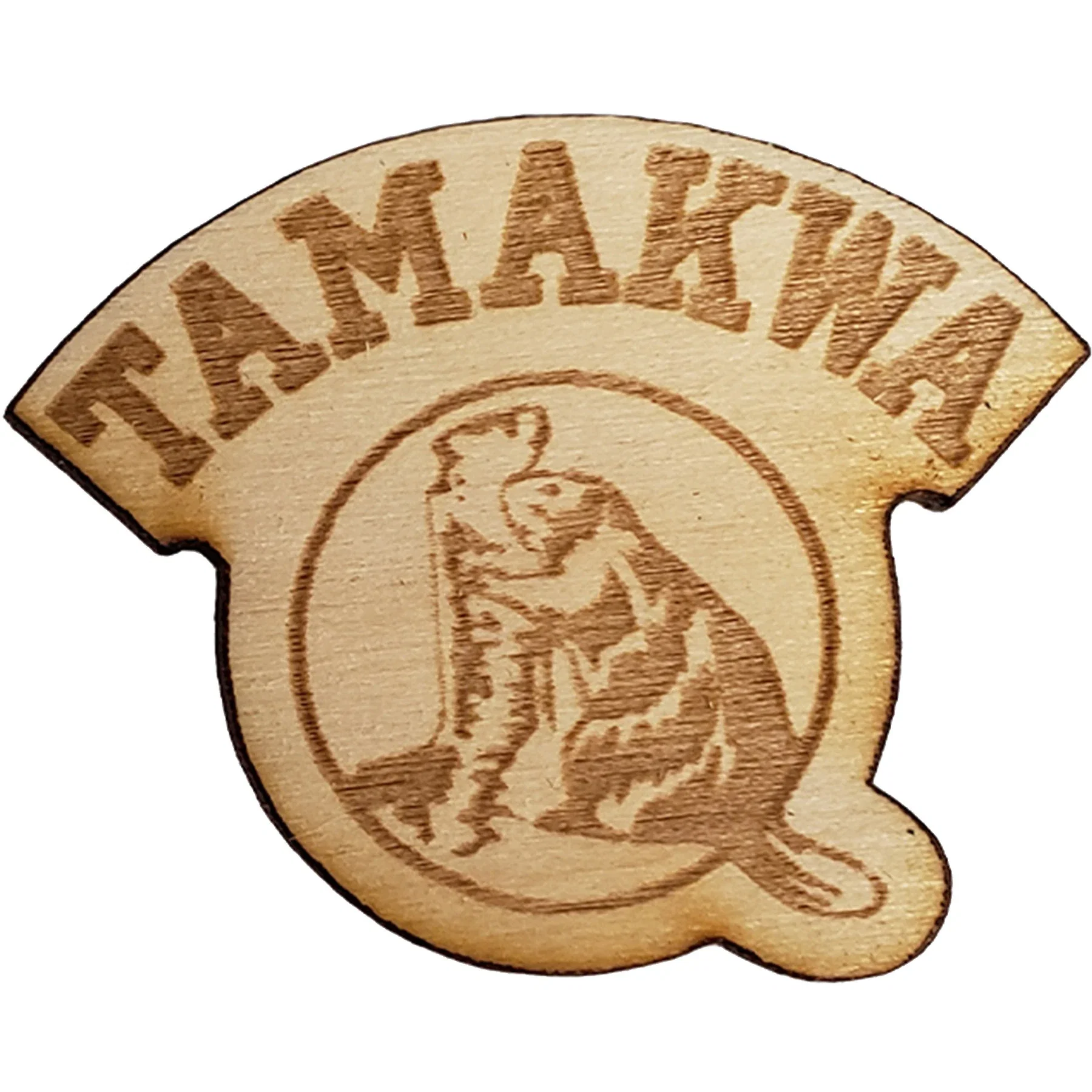 Wood Lapel Pins 1 1 4 W X 1 1 4 H — view 2