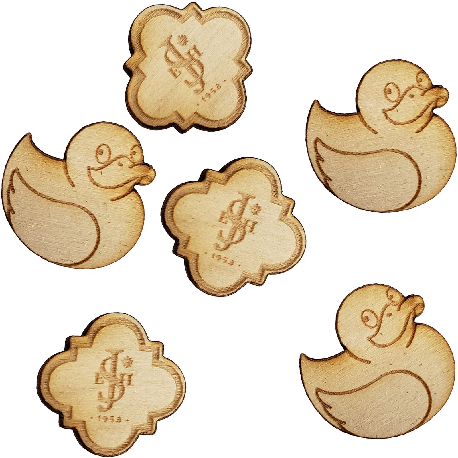 Wood Lapel Pins 3 4 W X 3 4 H