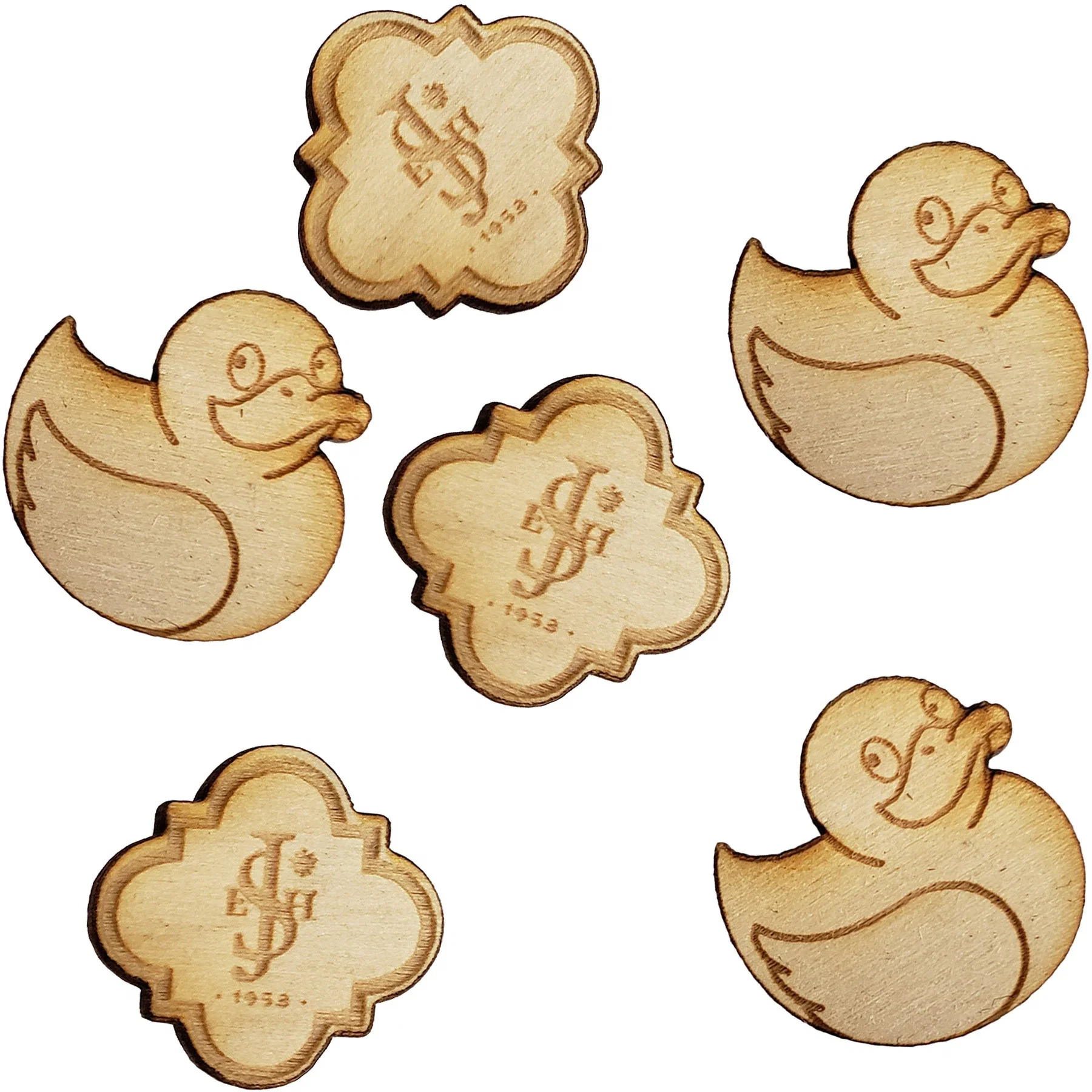 Wood Lapel Pins 3 4 W X 3 4 H