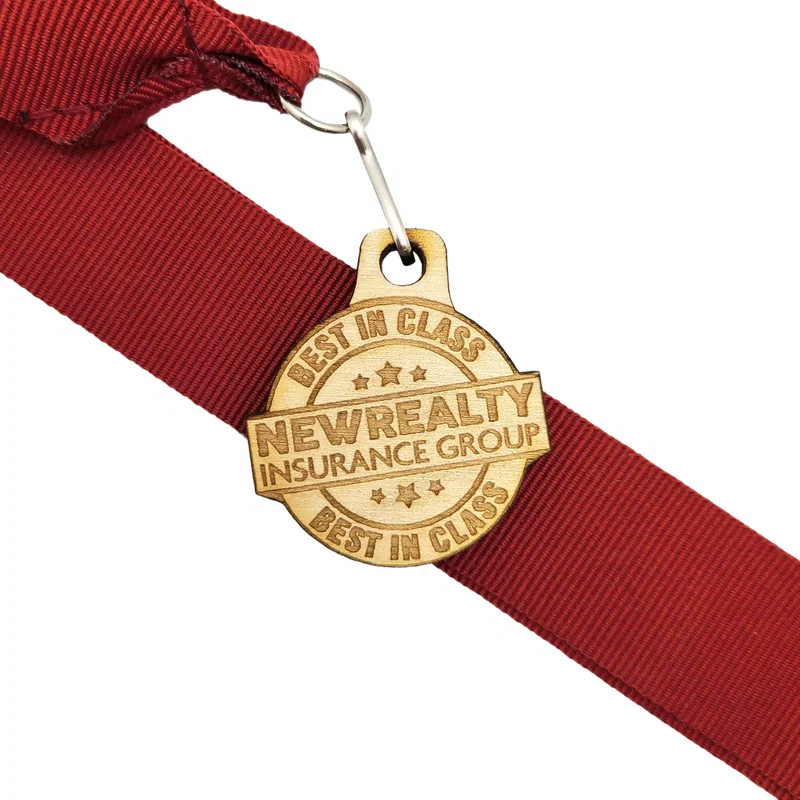 Wood Medals 1 1 2 W X 1 1 2 H