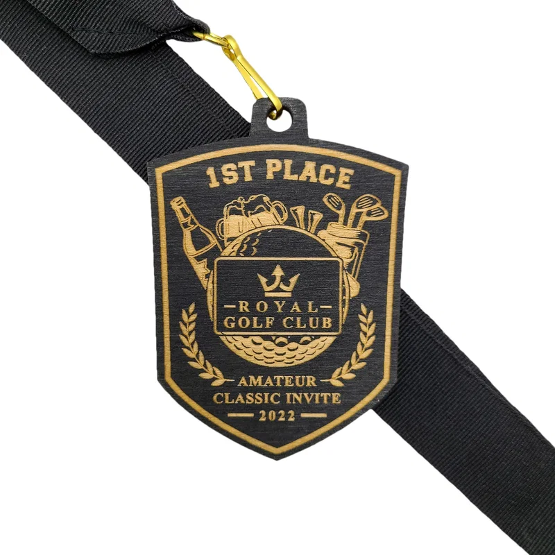 Wood Medals 3 1 4 W X 3 1 4 H — view 4