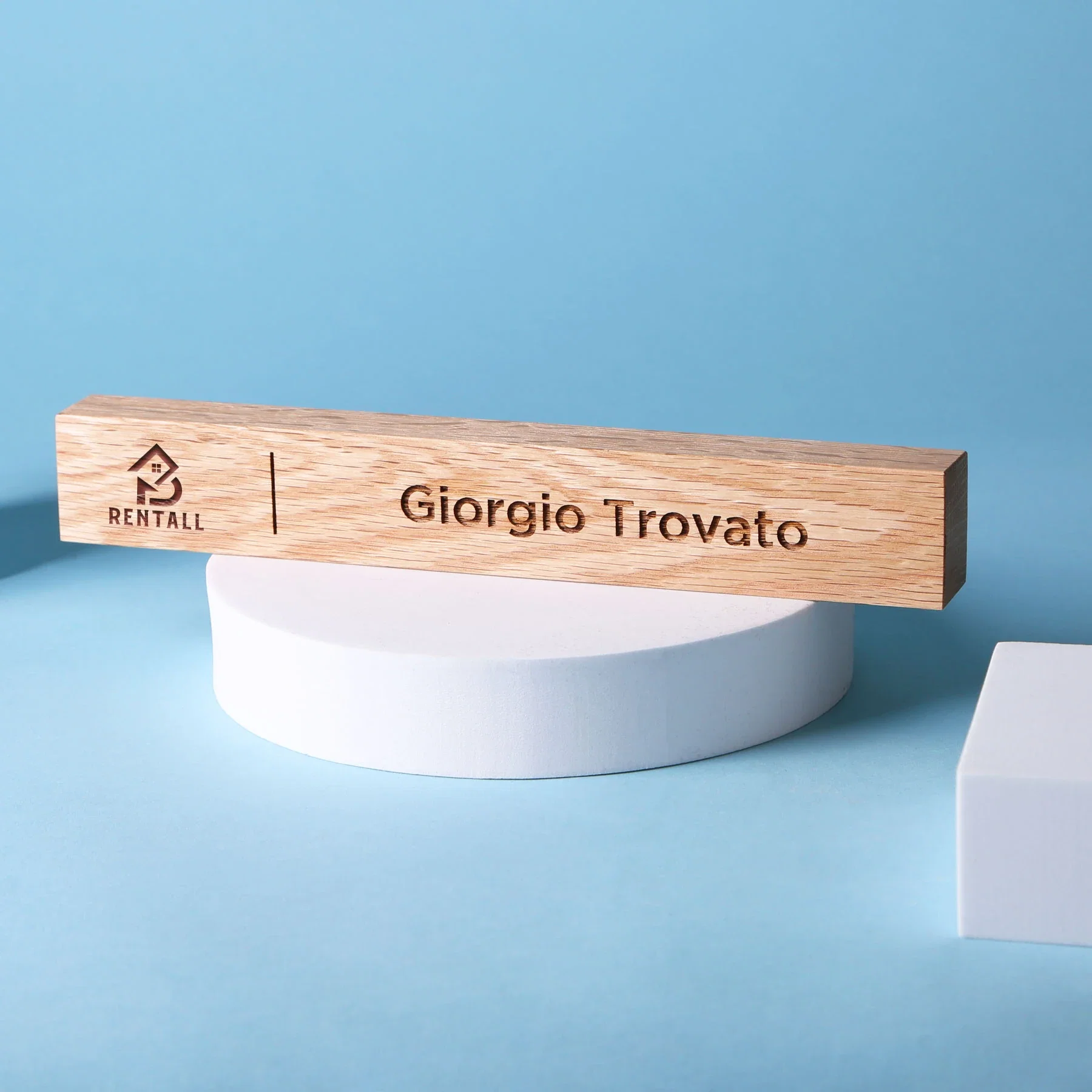 Wood Name Bar — view 2