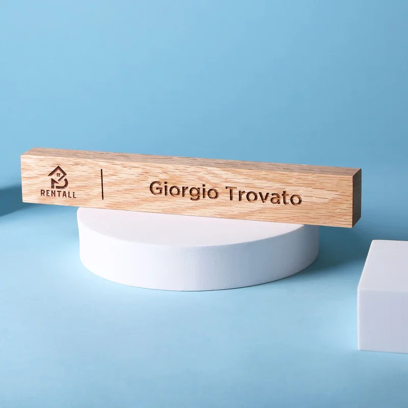 Wood Name Bar — view 2