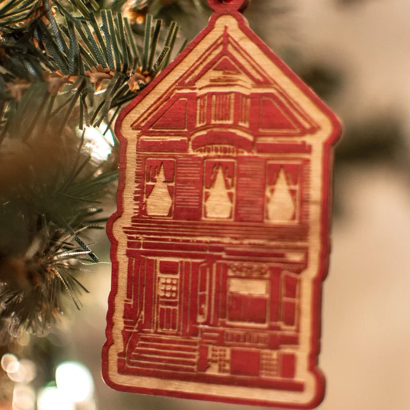 Wood Ornaments: 3" W x 3" H — view 3