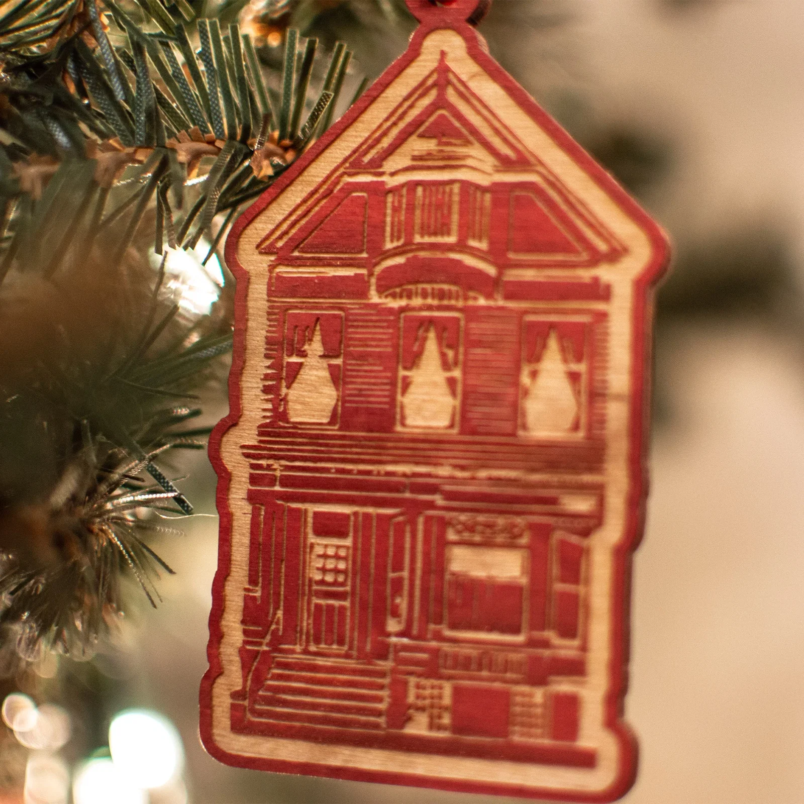 Wood Ornaments: 3" W x 3" H — view 3