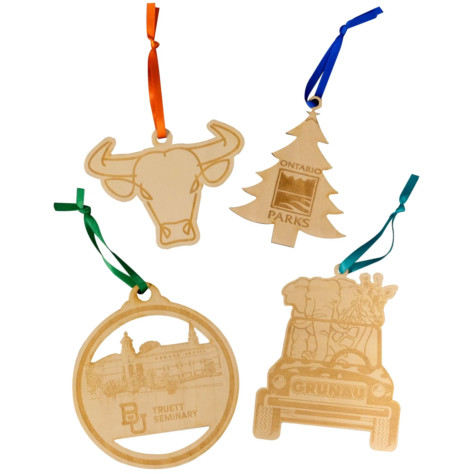 Wood Ornaments: 3" W x 3" H — view 4