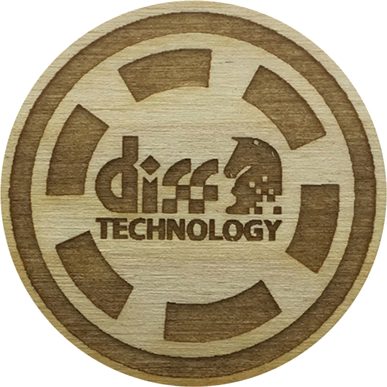 Wood Poker Chips: 1 Side Imprint — view 4