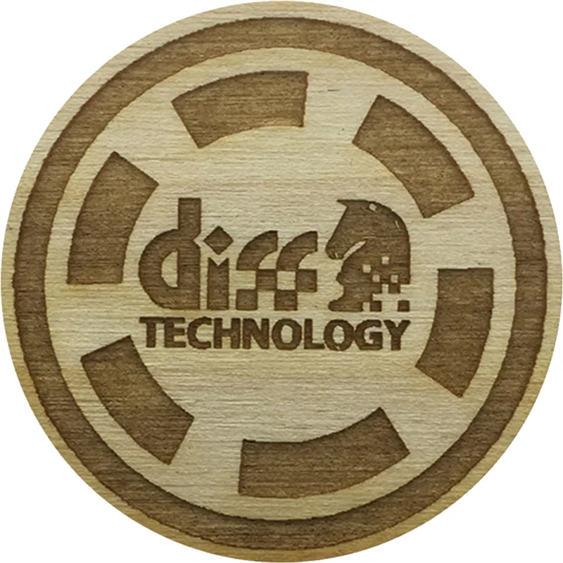 Wood Poker Chips: 1 Side Imprint — view 4