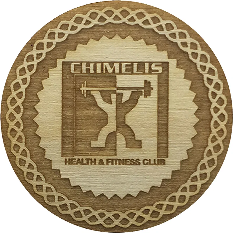 Wood Poker Chips: 1 Side Imprint — view 5