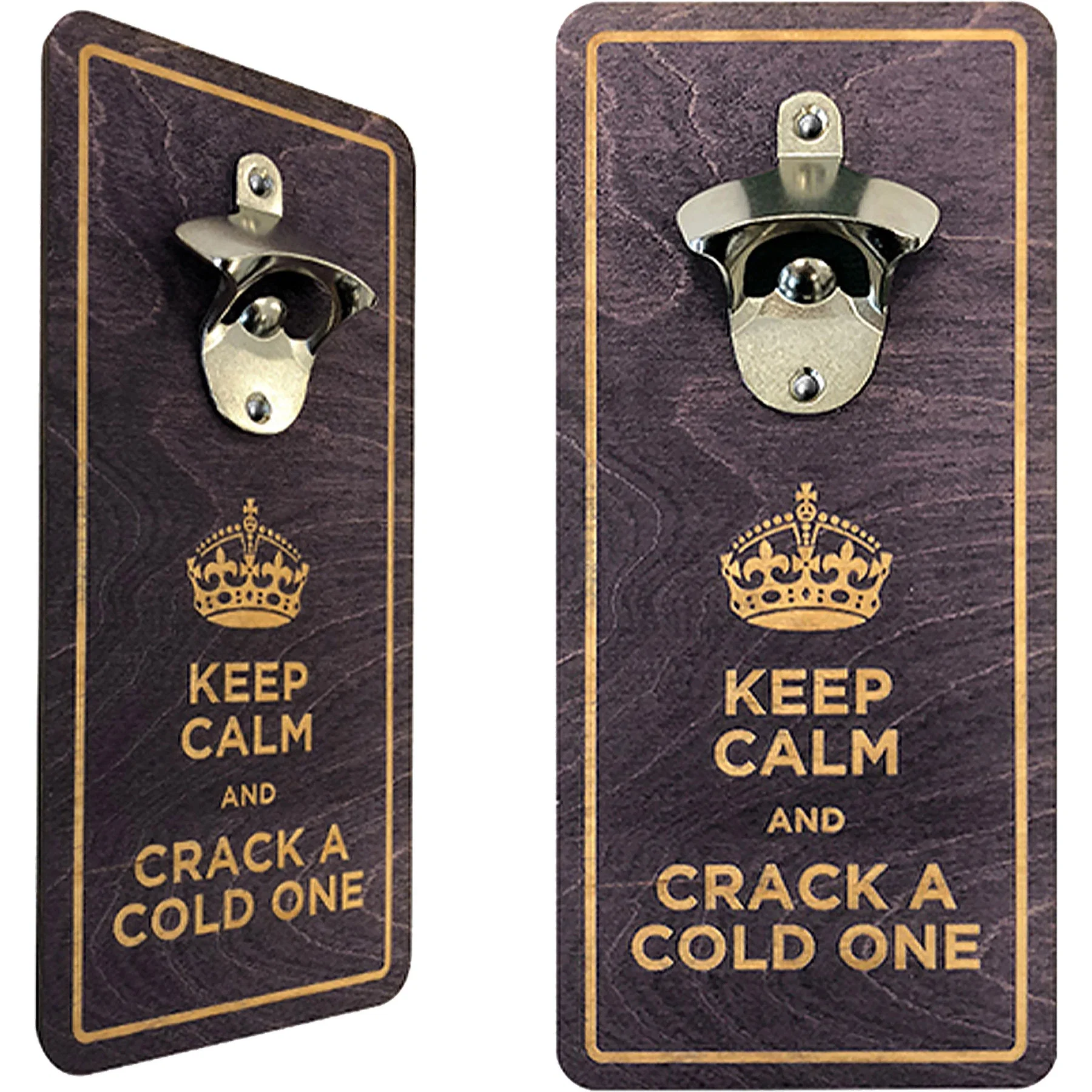Wood Wall Mounted Bottle Opener — view 3