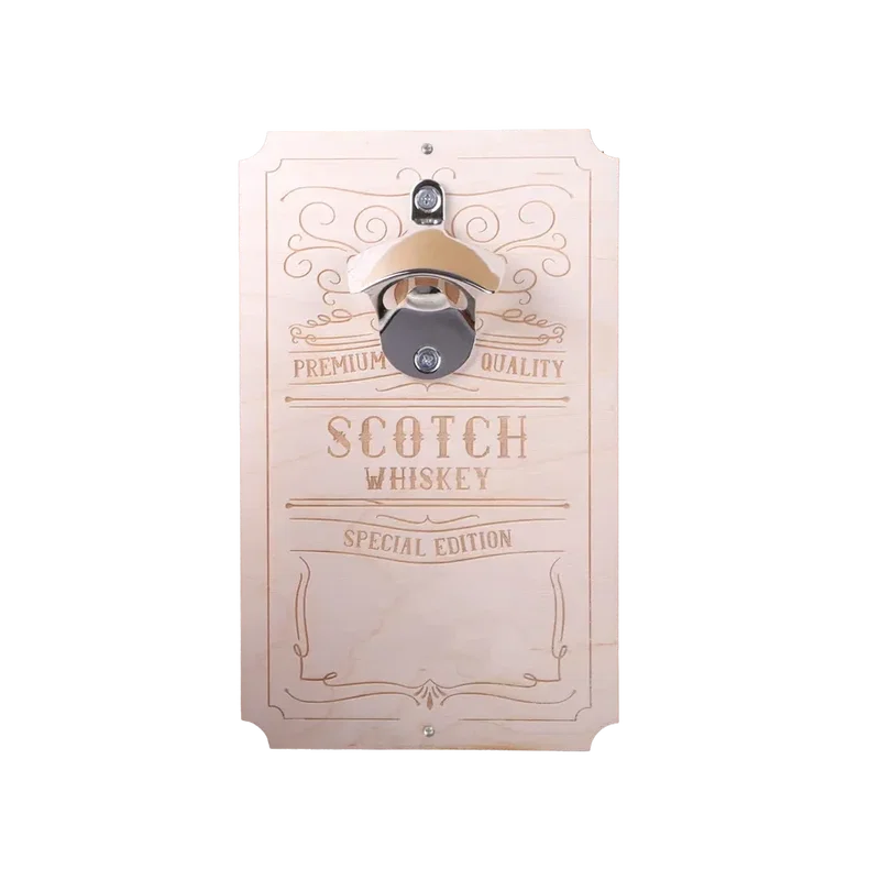 Wood Wall Mounted Bottle Opener — view 7