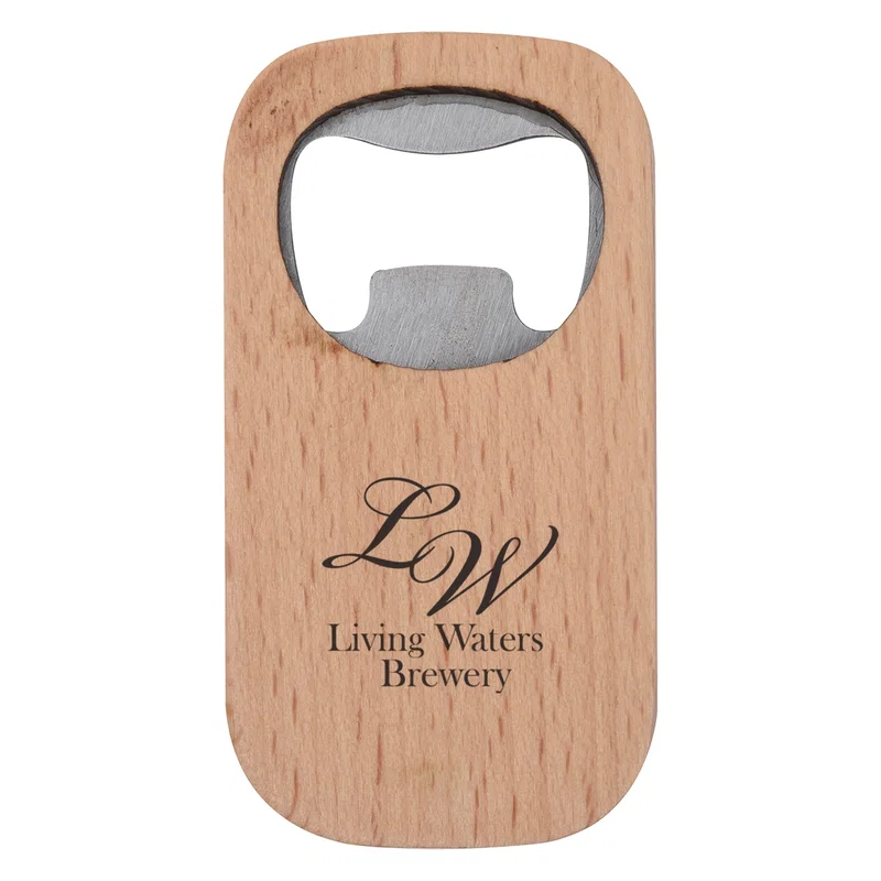 Promotional Bamboo Bottle Opener — view 2