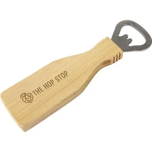 Bottle-Shaped Wooden Bottle Opener