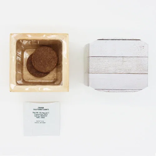 Laser engraved logo on Wooden Cube Grow Kit, close-up of natural wood detail