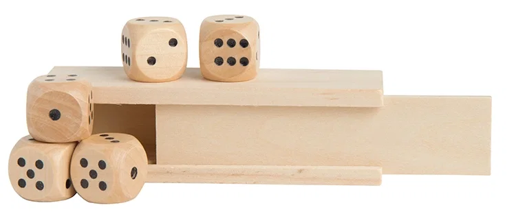 Promotional Wooden Dice in Box — view 6