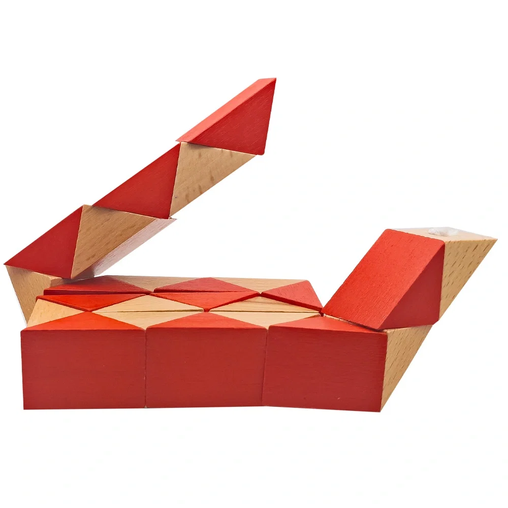 Logo Wooden Snake Puzzle — view 2