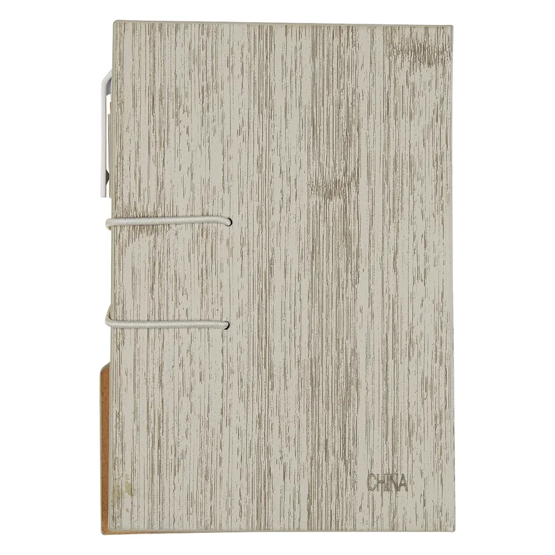 Woodgrain Look Notebook With Sticky Notes And Flags — view 10