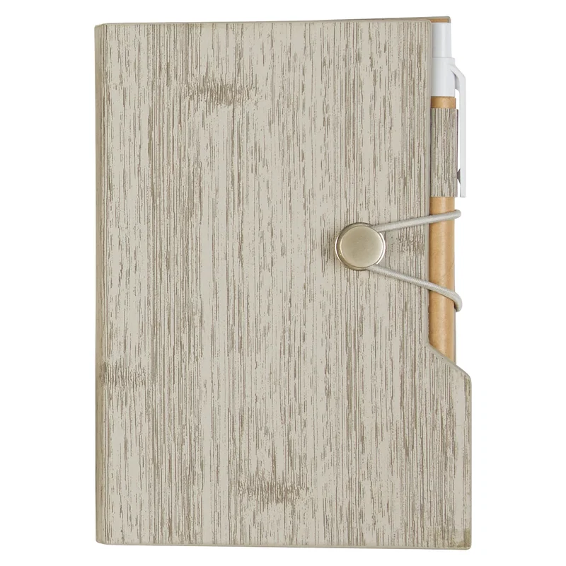 Woodgrain Look Notebook With Sticky Notes And Flags — view 6