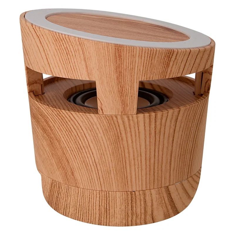Woodgrain Wireless Charging Pad And Speaker — view 7