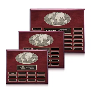 World Globe Perpetual Plaque With Twelve Engraving Inserts
