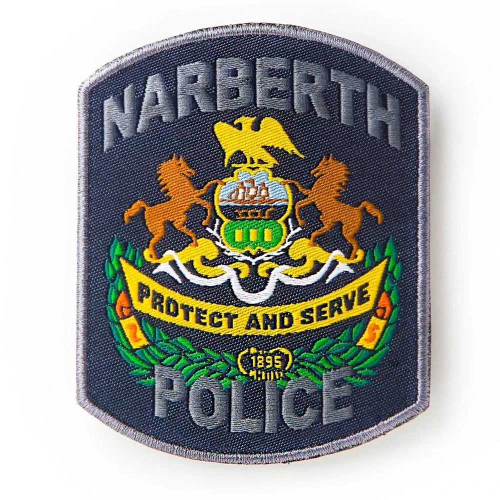 Badge face left open for artwork placement