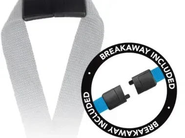 Woven Polyester Breakaway 5/8″ Lanyard with ID Badge Reel — view 3