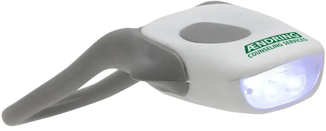 Wrap-It custom branded silicone bicycle light with logo area