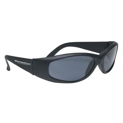 Wraparound sunglasses with a curved single piece lens front