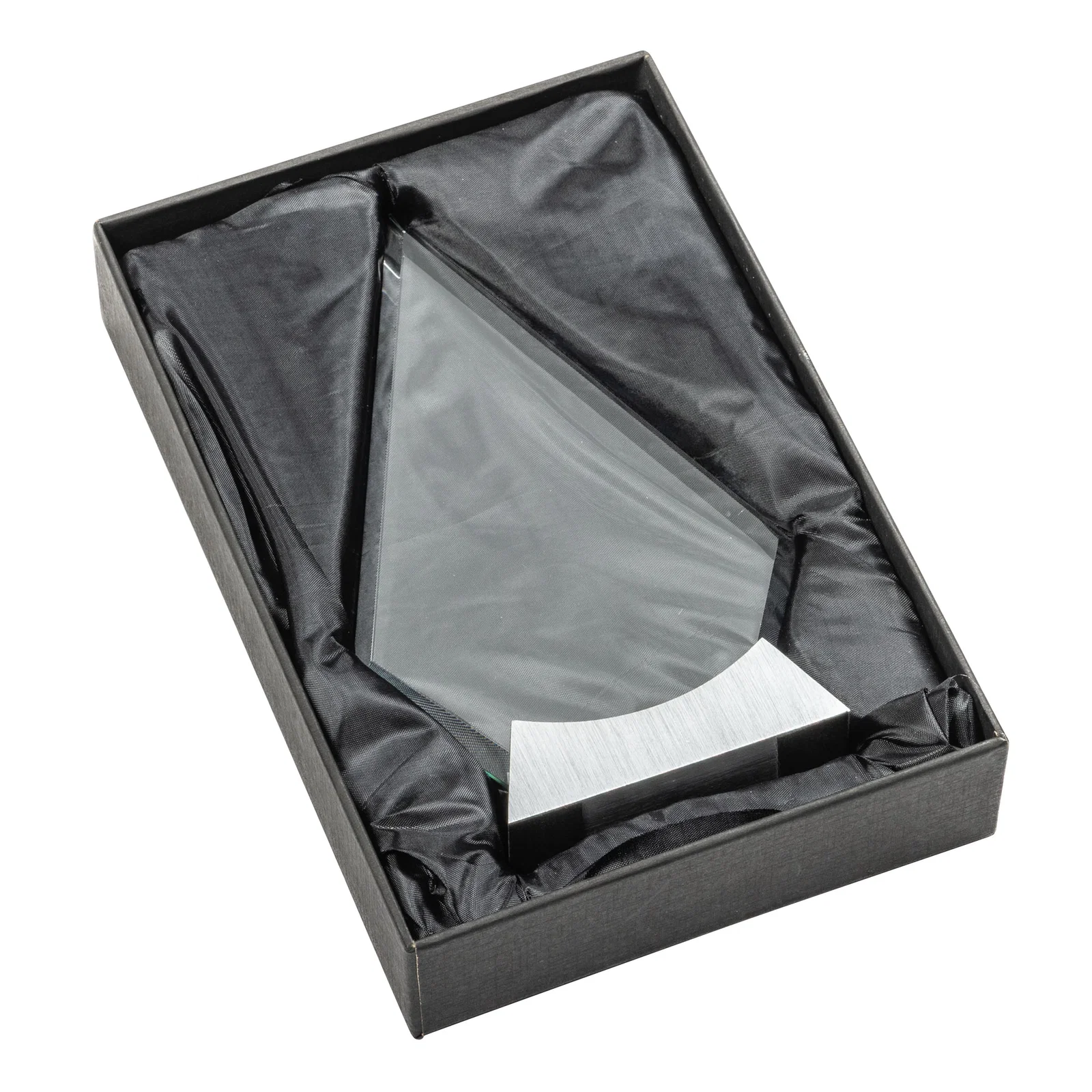Custom Starfire Crystal Diamond Award on an Aluminum Base for volunteer appreciation