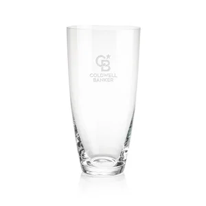 Wide-Top Crystalline Vase