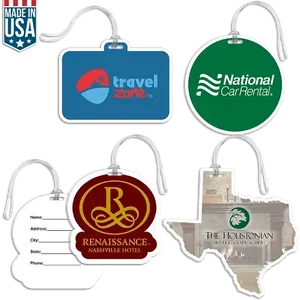 Custom BagTag (XL) with Clear Loop