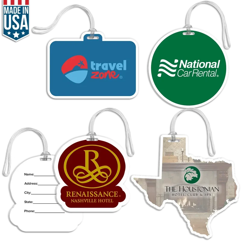 Custom BagTag (XL) with Clear Loop — view 2