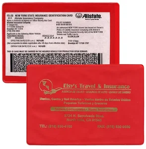 XL Large Insurance Card Holder